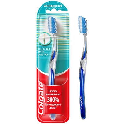 Изображение товара Зубная щетка Colgate Шелковые нити Ультра ультрамягкая