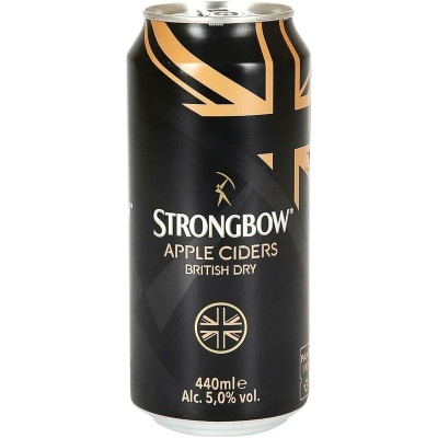 Изображение товара Сидр Strongbow яблочный полусухой 5%, 440мл