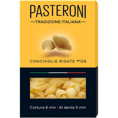 Изображение товара Макароны Pasteroni Конкилье Ригате, 400г