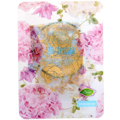 Изображение товара Маска тканевая для лица Nohj Herbsfit с золотым узором Гортензия, 25г