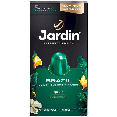 Изображение товара Кофе Jardin Бразил жареный молотый, 10х5г
