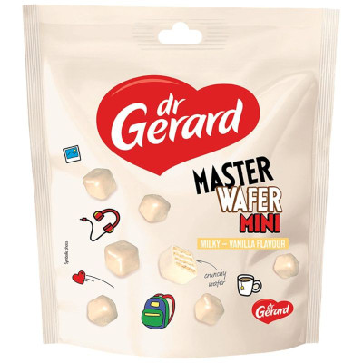Изображение товара Мини-вафли Dr Gerard с начинкой с ароматом ванили в белой глазури, 110г