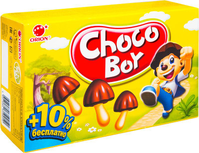 Изображение товара Печенье Orion Choco Boy с обогащающей добавкой, 100г