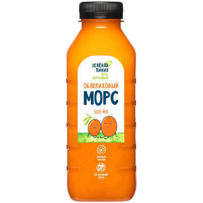 Изображение товара Морс Облепиховый Зелёная Линия, 500мл