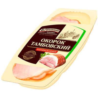 Изображение товара Окорок Егорьевская КГФ Тамбовский копчёно-варёный категория Б, 180г