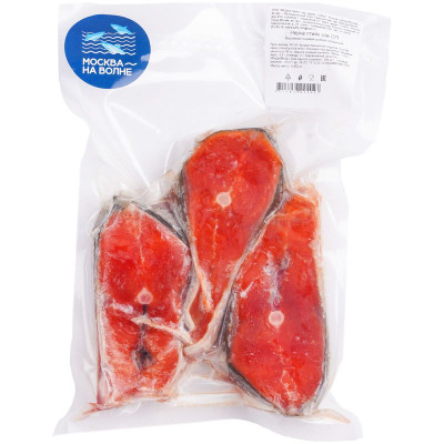 Изображение товара Нерка Москва на Волне стейк слабосолёный замороженный, 1кг
