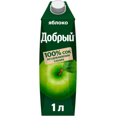 Изображение товара Сок Добрый Яблоко, 1л
