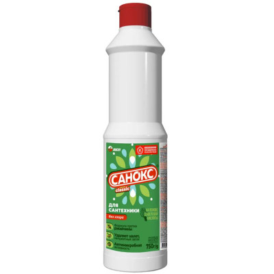 Изображение товара Средство чистящее Санокс для сантехники, 750г