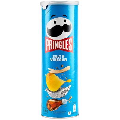 Изображение товара Чипсы Pringles картофельные со вкусом соли и уксуса, 165г