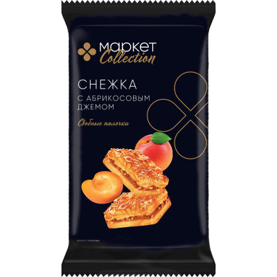 Изображение товара Палочки Снежка сдобные с абрикосовым джемом Маркет Collection, 370г