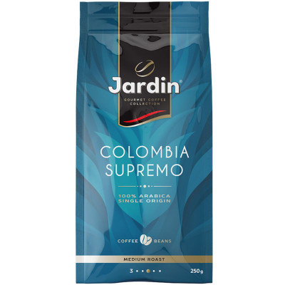 Изображение товара Кофе Jardin Колумбия Супремо жареный в зёрнах, 250г