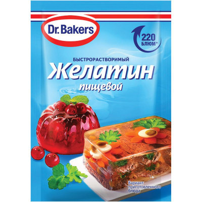 Изображение товара Желатин Dr.Bakers пищевой 10г