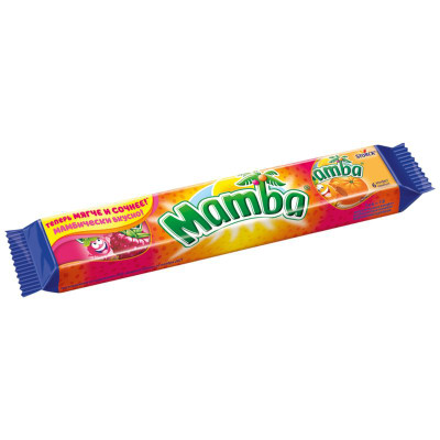 Изображение товара Конфеты Mamba Ассорти вкусов жевательные, 79.5г