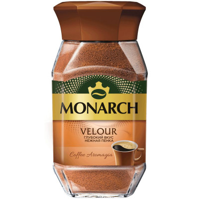 Изображение товара Кофе Monarch Velour натуральный растворимый, 95г