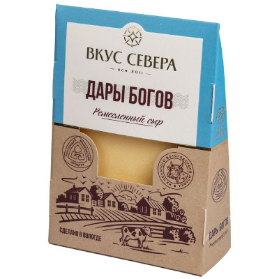 Изображение товара Сыр Вкус Севера Дары Богов 45-65%, 160г