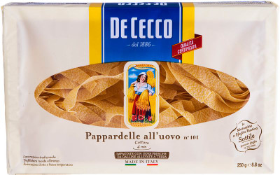 Изображение товара Макароны De cecco Pappardelle alluovo n.101, 250г