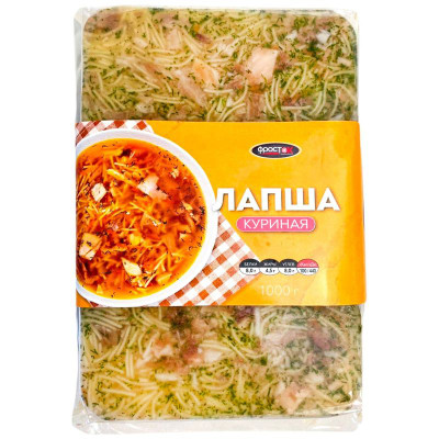 Изображение товара Лапша Фросток куриная замороженная, 1кг