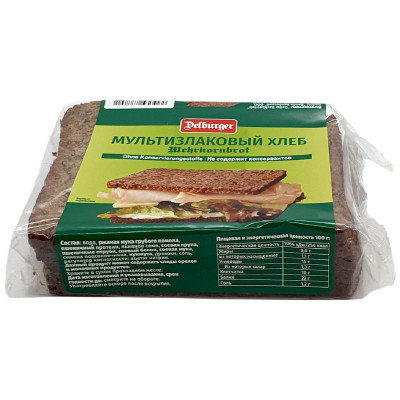 Изображение товара Хлеб Delburger Мультизлаковый, 250г