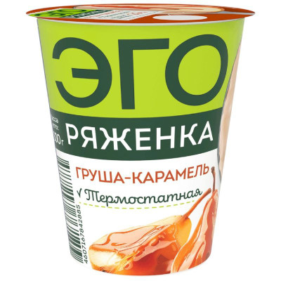 Изображение товара Ряженка Эго Груша-карамель термостатная 2.9%, 300г