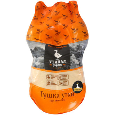 Изображение товара Тушка утки Утиная ферма потрошёная охлаждённая 1 сорт