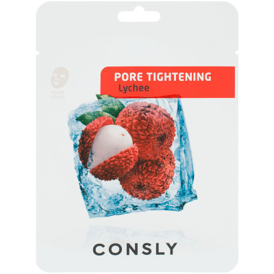 Изображение товара Маска Consly сужающая поры тканевая с экстрактом личи, 20мл