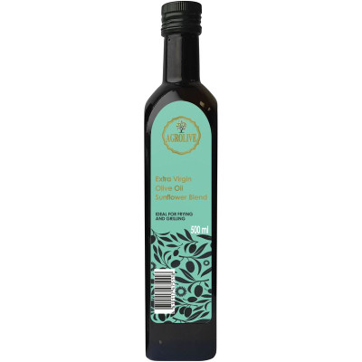 Изображение товара Масло подсолнечное Agrolive рафинированное с добавлением оливкового нерафинированного, 500мл