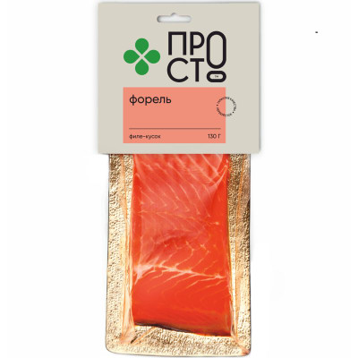 Изображение товара Форель радужная филе-кусок слабосолёная Пр!ст, 130г