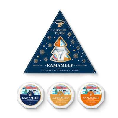 Изображение товара Сыр Атон Коллекция сыров с белой плесенью 50%, 240г