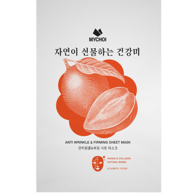 Изображение товара Маска для лица Mychoi антивозрастная с манго и коллагеном, 25мл