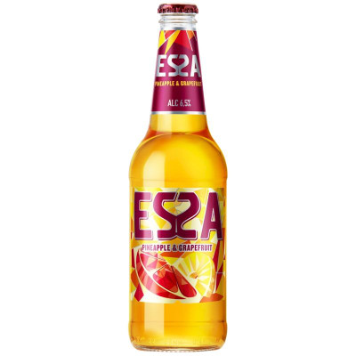 Изображение товара Пивной напиток Эсса Ананас и Грейпфрут пастеризованный  6,5%, 400мл