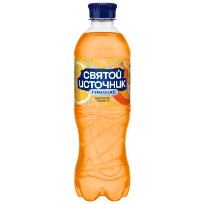 Изображение товара Лимонад Святой Источник со вкусом абрикоса и лимона, 500мл