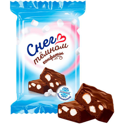 Изображение товара Конфеты Сладуница Снег в тёмном глазированные, 1кг