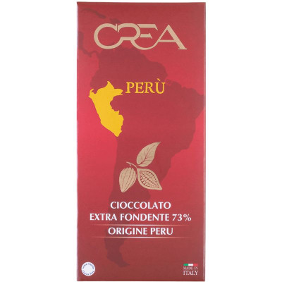 Изображение товара Шоколад Crea Origin Peru горький 73% какао, 100г