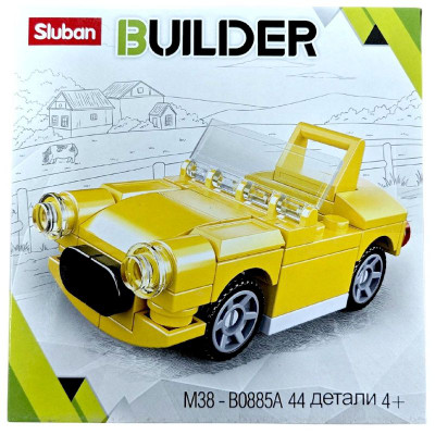 Изображение товара Конструктор Sluban Builder Кабриолет, в ассортименте