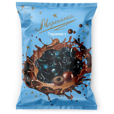 Изображение товара Конфеты Марсианка Тирамису с кремовыми начинками глазированные, 200г