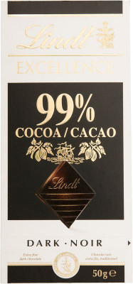 Изображение товара Шоколад горький Lindt Excellence 99%, 50г