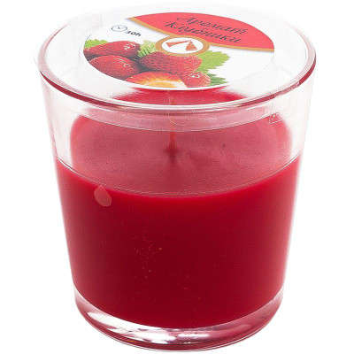 Изображение товара Свеча Клубника ароматическая в стакане