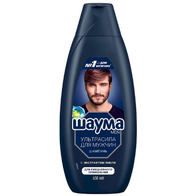 Изображение товара Шампунь мужской Шаума Ultra Сила для ежедневного применения с хмелем, 650мл