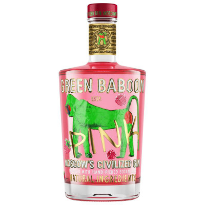 Изображение товара Джин Green Baboon Пинк 40%, 700мл