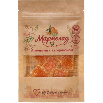 Мармелад Красота спасёт мир Апельсин с кардамоном, 100г