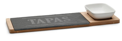 Изображение товара Набор для сервировки Apollo Tapas доска сервировочная 20x10см соусник 10х7х3см, 2шт