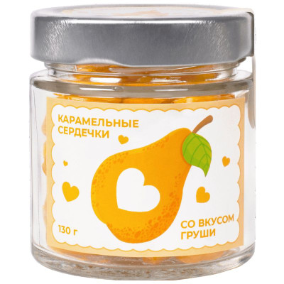 Изображение товара Карамель со вкусом груши леденцовая фигурная, 130г