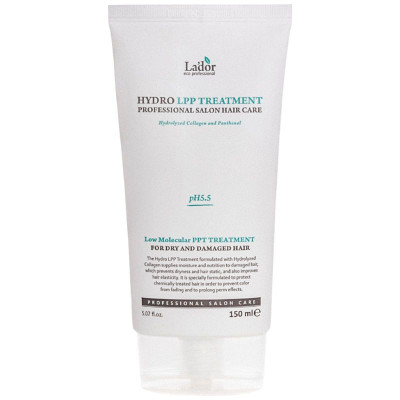 Изображение товара Маска La'dor Hydro LPP Treatment увлажняющая для сухих и поврежденных волос, 150мл