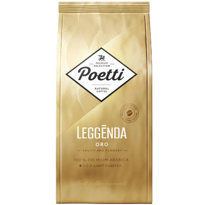 Изображение товара Кофе Poetti Leggenda Oro натуральный жареный в зёрнах, 1кг