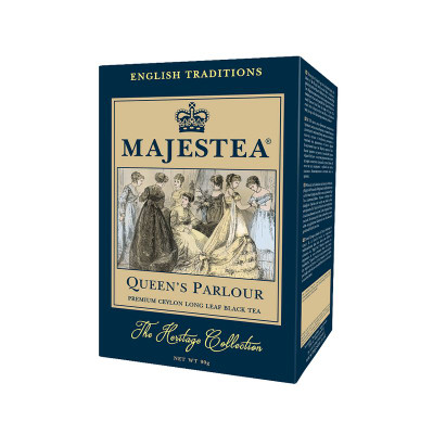 Чай Majestea Квинз парле чёрный цейлонский листовой крупный, 90г