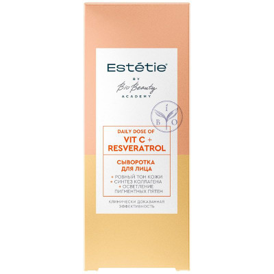 Изображение товара Сыворотка для лица Estetie Vit C + Resveratrol, 30мл