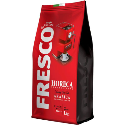 Изображение товара Кофе Fresco Horeca Arabica натуральный жареный в зёрнах, 1кг