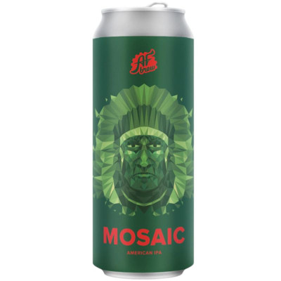 Изображение товара Пиво AF Brew Mosaic светлое нефильтрованное 4.5%, 450мл