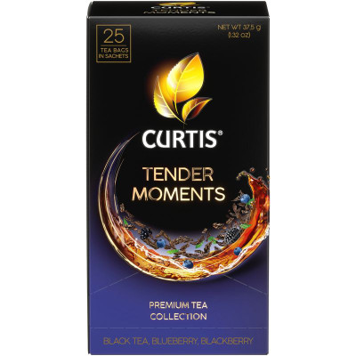 Изображение товара Чай Curtis Tender Moments чёрный ароматизированный, 25х1,5г