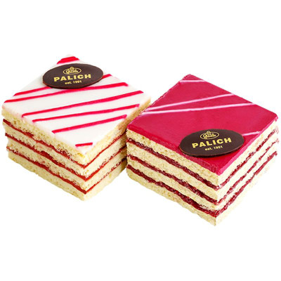 Изображение товара Пирожное У Палыча Тет-а-тет с вишней и клубникой, 270г